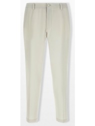 dolce&gabbana ανδρικό μπεζ wool poplin pants