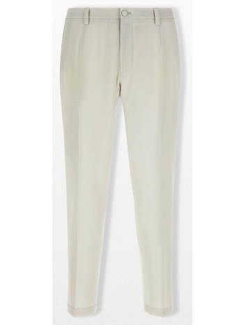 dolce&gabbana ανδρικό μπεζ wool poplin pants σε προσφορά