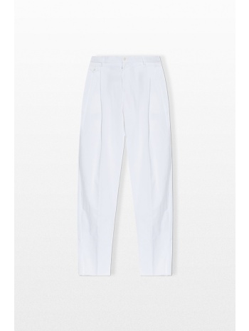 dolce&gabbana ανδρικό λευκό pleated trousers