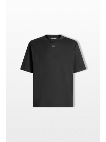 dolce&gabbana ανδρικό μαύρο t-shirt with patch σε προσφορά