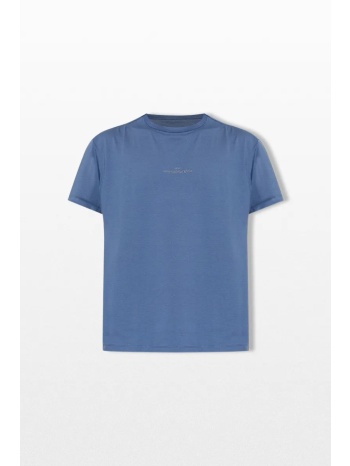 maison margiela ανδρικό μπλε distorted logo t-shirt