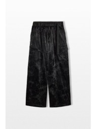 y-3 ανδρικό μαύρο marble nylon tapered pants