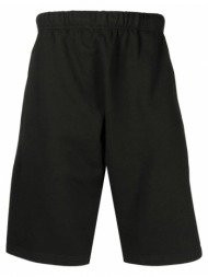 ανδρικό μαύρο embroidered logo track shorts kenzo