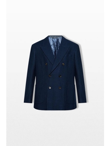 etro ανδρικό μπλε double breasted tailored blazer σε προσφορά
