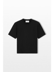 ami paris ανδρικό μαύρο embossed ami de coeur t-shirt