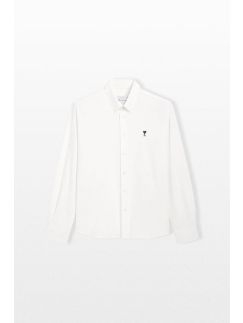 ami paris ανδρικό λευκό oxford shirt
