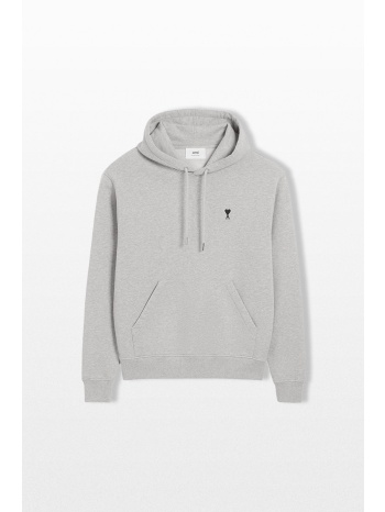ami paris ανδρικό γκρι contrast logo ami de coeur hoodie