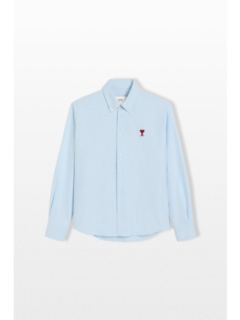 ami paris ανδρικό μπλε button down shirt