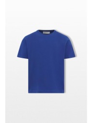 ami paris ανδρικό μπλε tonal embossed ami de coeur t-shirt