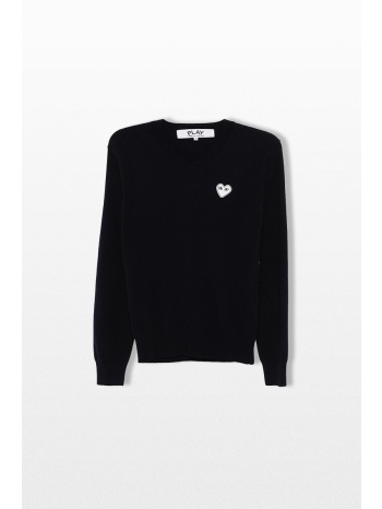 comme des garçons play ανδρικό μπλε heart embroidered