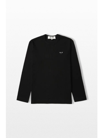 comme des garçons play ανδρικό μαύρο long sleeved top