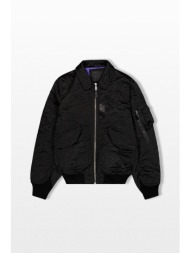 alpha industries ανδρικό μαύρο cwu-45/p camo embroidery uv bomber jacket