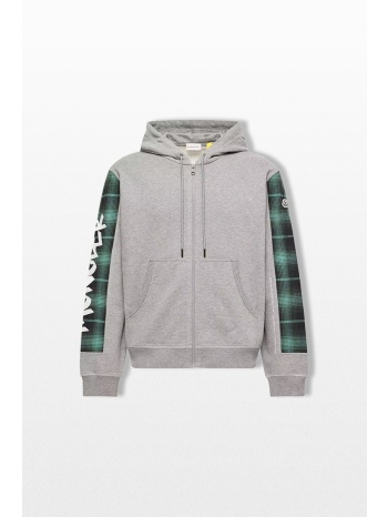 moncler ανδρικό γκρι x fragment zip-up hoodie