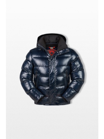 wellensteyn ανδρικό μπλε network puffer jacket