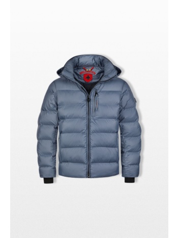wellensteyn ανδρικό μπλε blackbird short puffer jacket