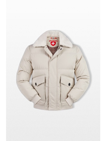 wellensteyn ανδρικό μπεζ saphire puffer jacket