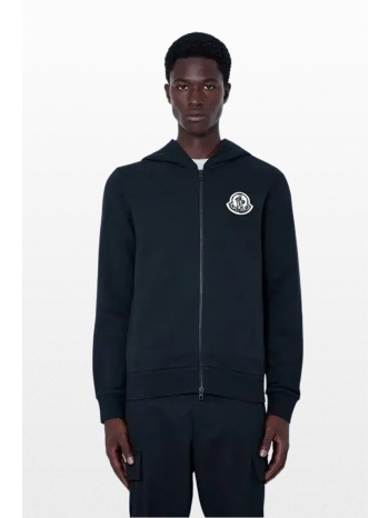 moncler ανδρικό μαύρο full zip hoodie