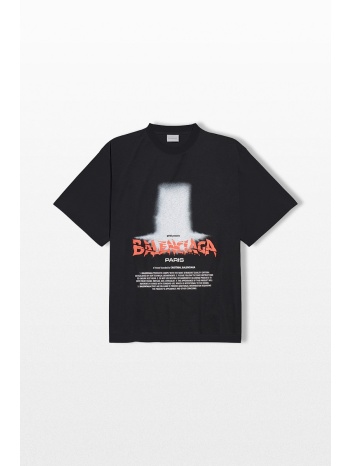 balenciaga ανδρικό μαύρο the door oversized t-shirt