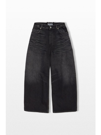 balenciaga ανδρικό μαύρο curved jeans