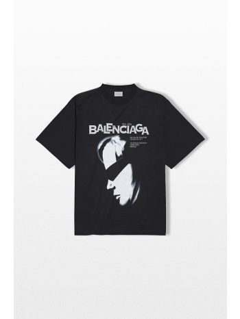 balenciaga ανδρικό μαύρο lady in shades oversized t-shirt