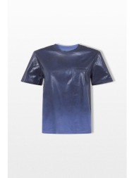maison margiela ανδρικό μπλε pocket t-shirt in midnight blue