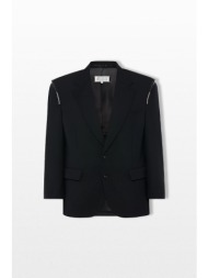 maison margiela ανδρικό μαύρο single-breasted blazer