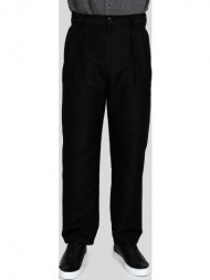 ανδρικό μαύρο black loose-fit trousers valentino