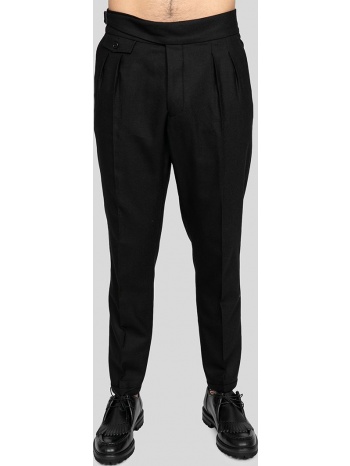 ανδρικό μαύρο black tapered trousers hosio σε προσφορά