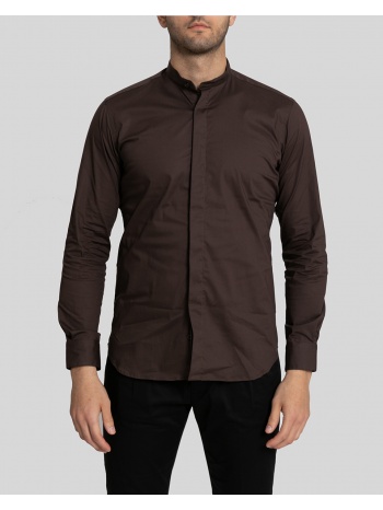 ανδρικό καφέ brown rubino inglese shirt - mircam mircam