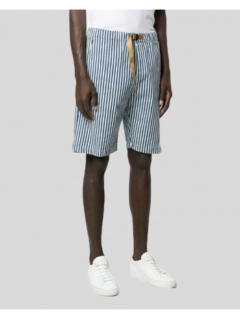 ανδρικό λευκό blue cotton blend striped shorts white sand σε προσφορά