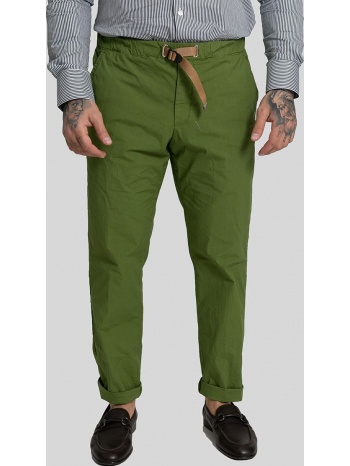 ανδρικό πράσινο contrast belt straight leg trousers white σε προσφορά