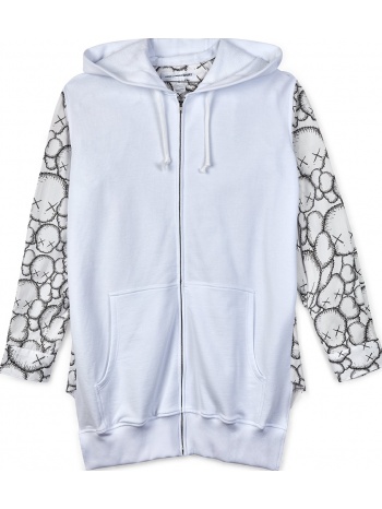 ανδρικό λευκό cartoon print hoodie shirt comme des garçons σε προσφορά