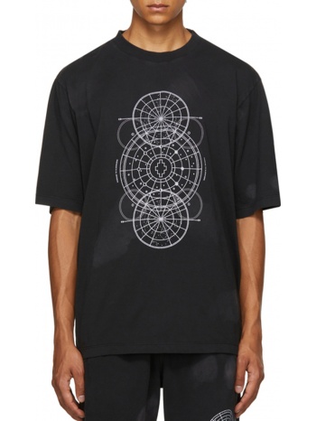 ανδρικό μαύρο astral circles over t-shirt marcelo burlon σε προσφορά