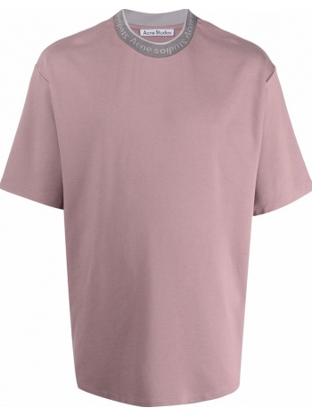 ανδρικό ροζ logo binding t-shirt/pink acne studios σε προσφορά