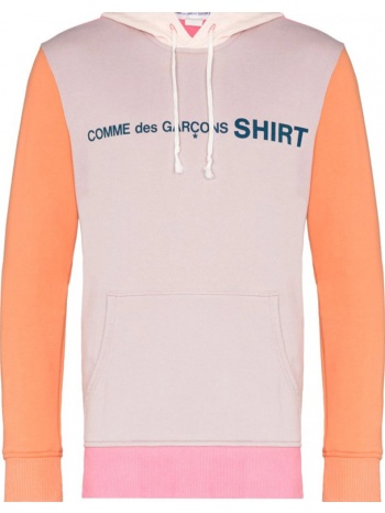 ανδρικό πολύχρωμο colour-block cotton hoodie comme des σε προσφορά