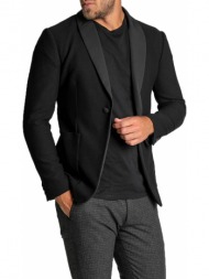 ανδρικό μαύρο single breasted suit hosio