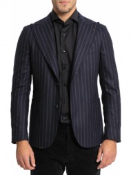 ανδρικό μπλε single breasted striped suit cc-corneliani