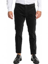ανδρικό μαύρο velvet straight-leg trousers pal zileri