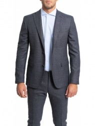 ανδρικό γκρι check two-piece formal suit cc-corneliani