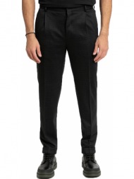 ανδρικό μαύρο check tailored trousers cc-corneliani
