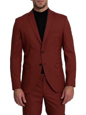 ανδρικό κόκκινο single-breasted blazer jacket selected homme