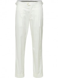 ανδρικό λευκό aron cropped pants/white selected homme