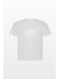 maison margiela ανδρικό λευκό cotton jersey t-shirt