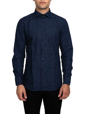ανδρικό μπλε blue pattern shirt bastoncino σε προσφορά