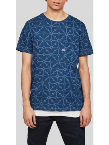 ανδρικό μπλε indigo pocket gr t-shirt g-star σε προσφορά