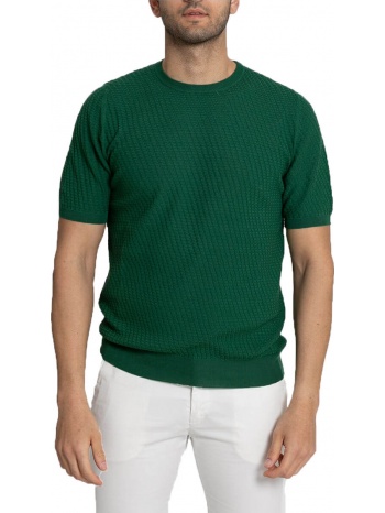ανδρικό πράσινο classic crew neck cotton t-shirt/green