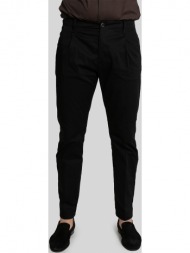 ανδρικό μαύρο tailored chino trousers-black nine in the morning