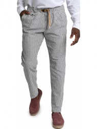 ανδρικό μπλε mid-rise striped cotton-blend trousers white sand