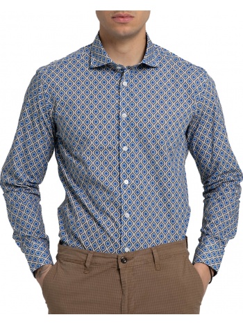 ανδρικό μπλε long-sleeve shirt bastoncino σε προσφορά