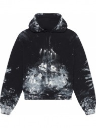 ανδρικό μαύρο painter fitted hoodie balenciaga